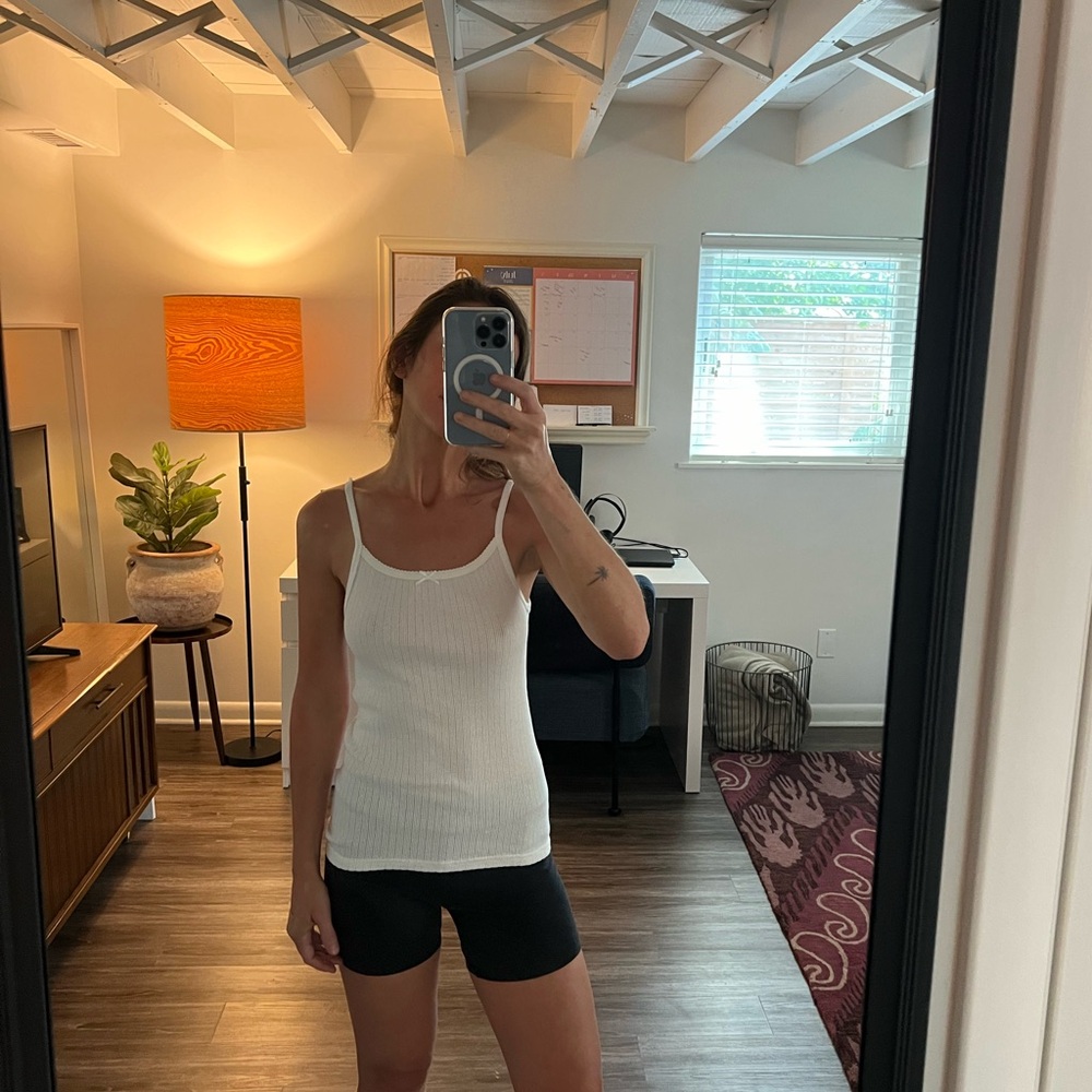 Brandy Melville pointelle top